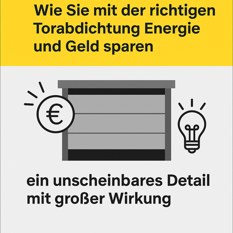 Tormeister 24 Vergleich: Energieeinsparung durch korrekt montierte Torabdichtung
