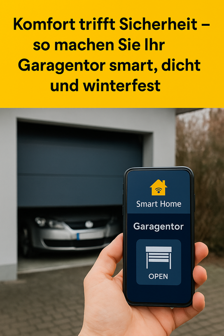 Energieeffiziente Garage mit Abdichtung und Smart-Home-Steuerung