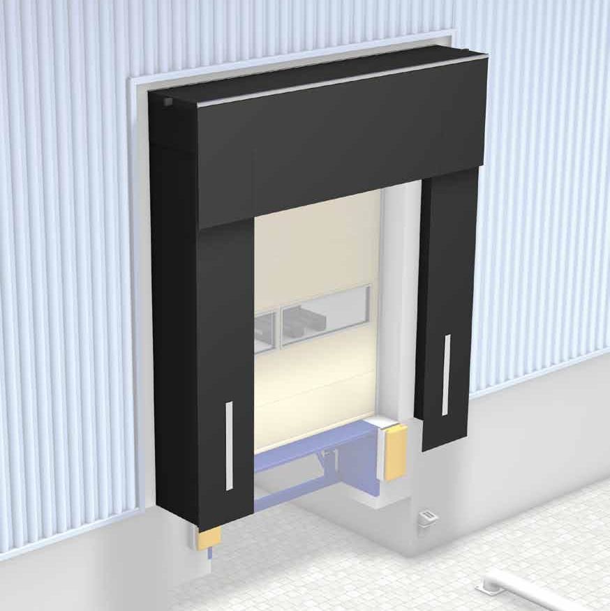 Torabdichtung Shelter 3450x3400 mm Verladetechnik