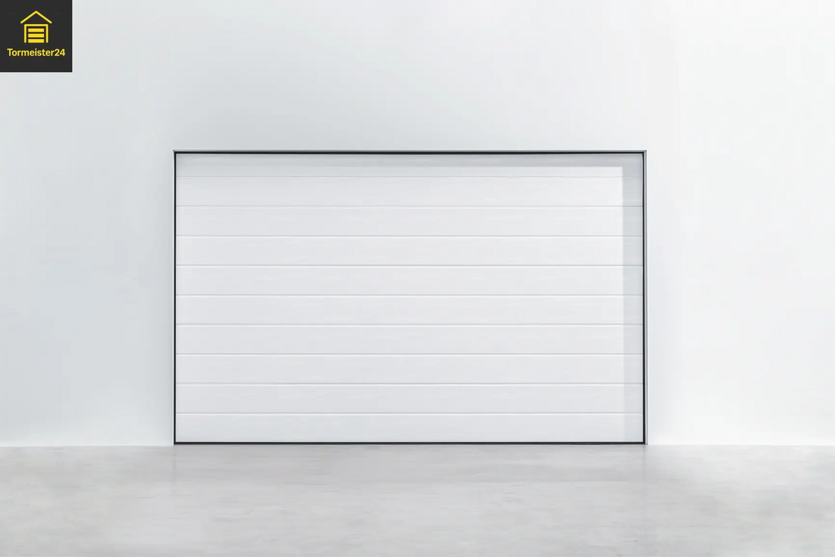 Garagentor Woodgrain Ligna RAL 9016 – klassisch, robust & mit Antrieb Tormeister24 Garagentor
