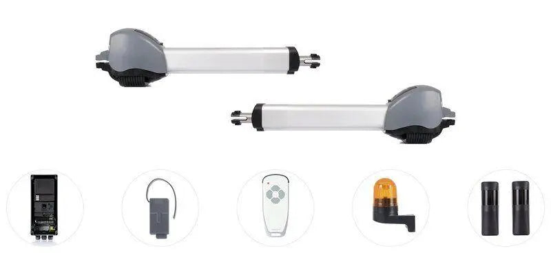 Marantec Set für 2-flügelige Drehtore bis 2,5 m inkl. 1 x Handsender, 1 x Blinkleuchte, 1 x Einweglichtschranke Marantec