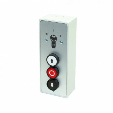Pro - Line Abschließbarer Schlüsselschalter + Drucktaster auf /Stopp/zu Aufputz - Tormeister24Pro - Line Abschließbarer Schlüsselschalter + Drucktaster auf /Stopp/zu Aufputz
