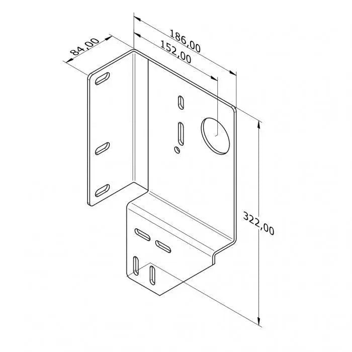 Seitenlagerkonsole 152 mm/Z35/Rechts ohne Lager - Tormeister24Seitenlagerkonsole 152 mm/Z35/Rechts ohne Lager
