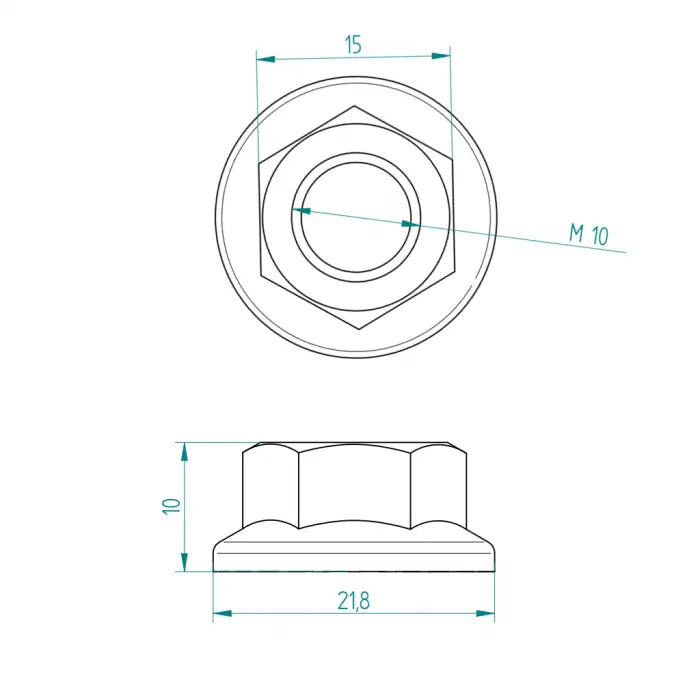 Sperrzahnmutter M10 Edelstahl Schweighöfer Tore