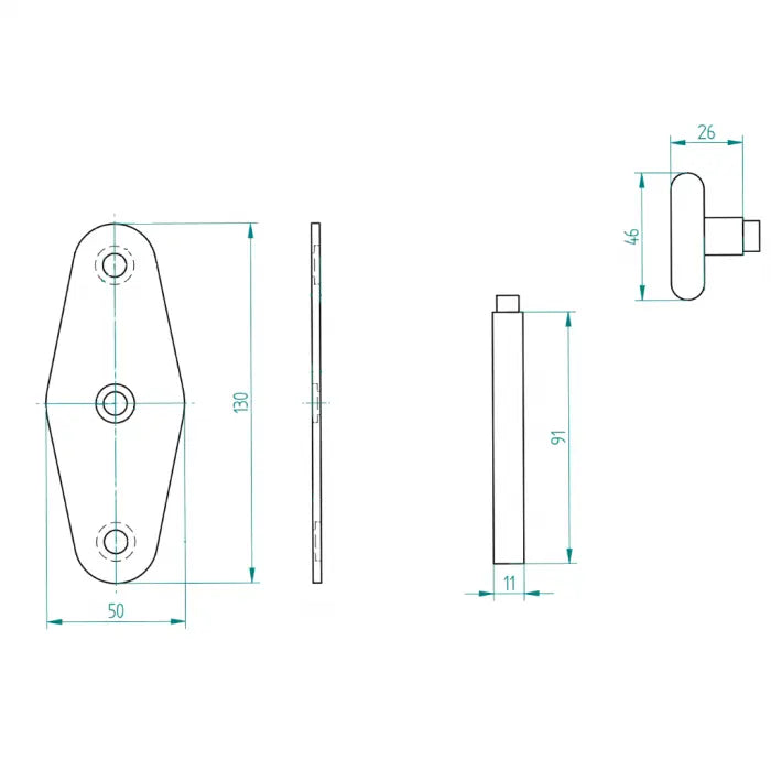 Tandem Laufrolle kurz Toprolle