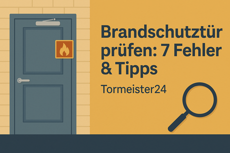 Brandschutztür im Treppenhaus mit selbstschließendem Türschließer