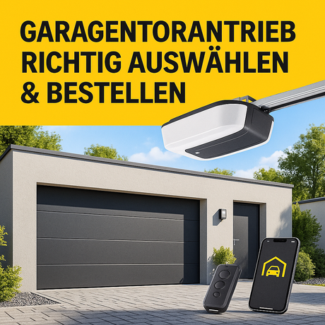 Übersicht Garagentorantriebe Leistungsklassen von 600 bis 1100 N
