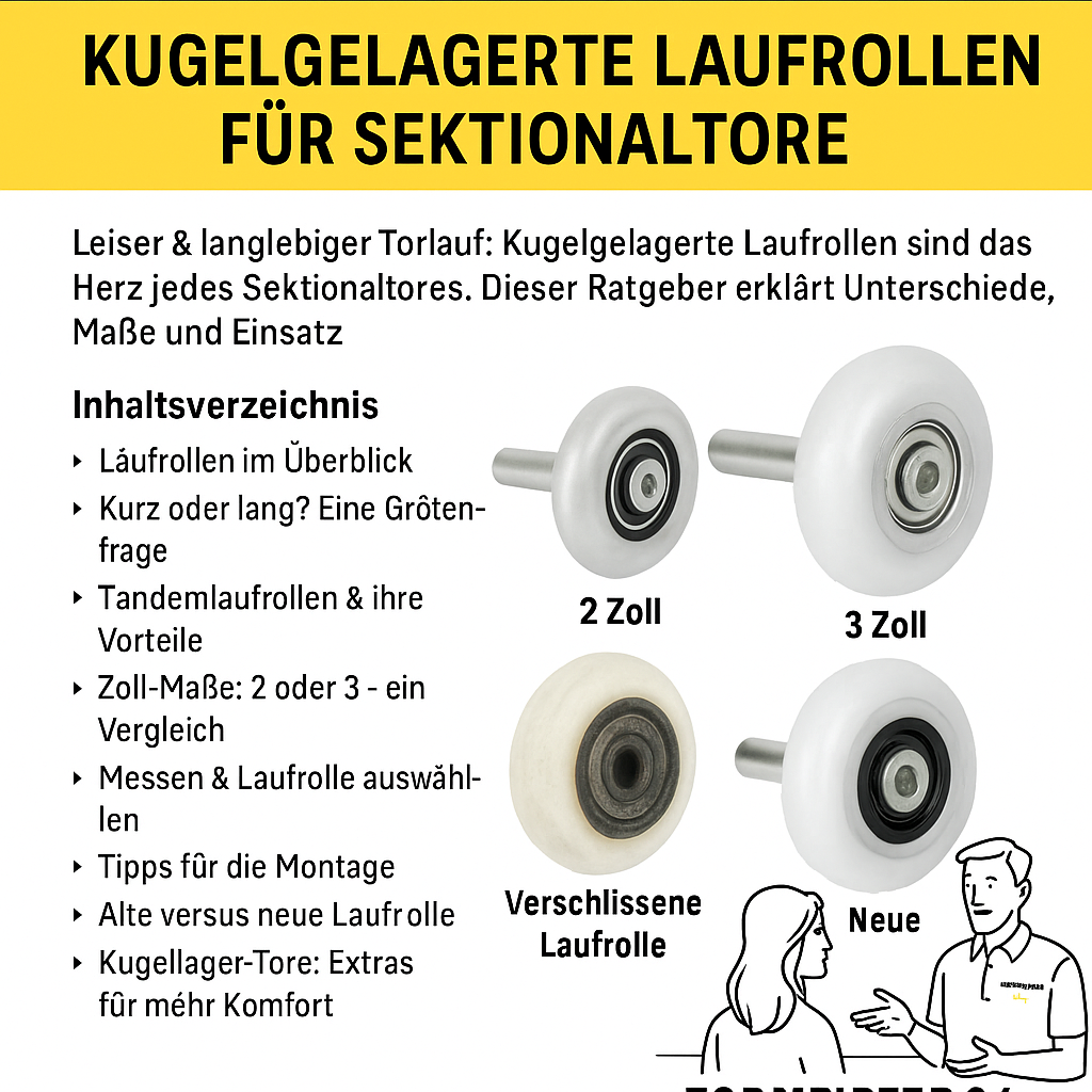 Tormeister 24 Fachberatung erklärt Auswahl der richtigen Laufrolle
