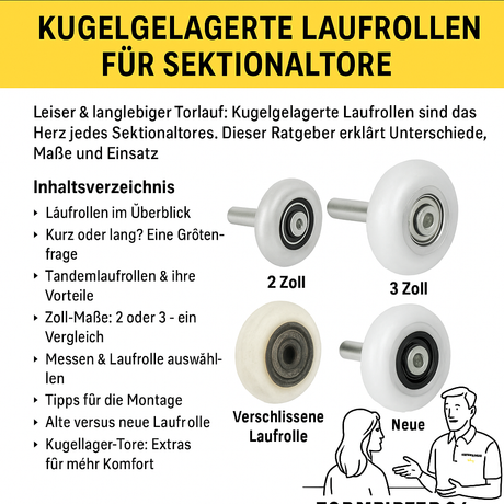 Tormeister 24 Fachberatung erklärt Auswahl der richtigen Laufrolle