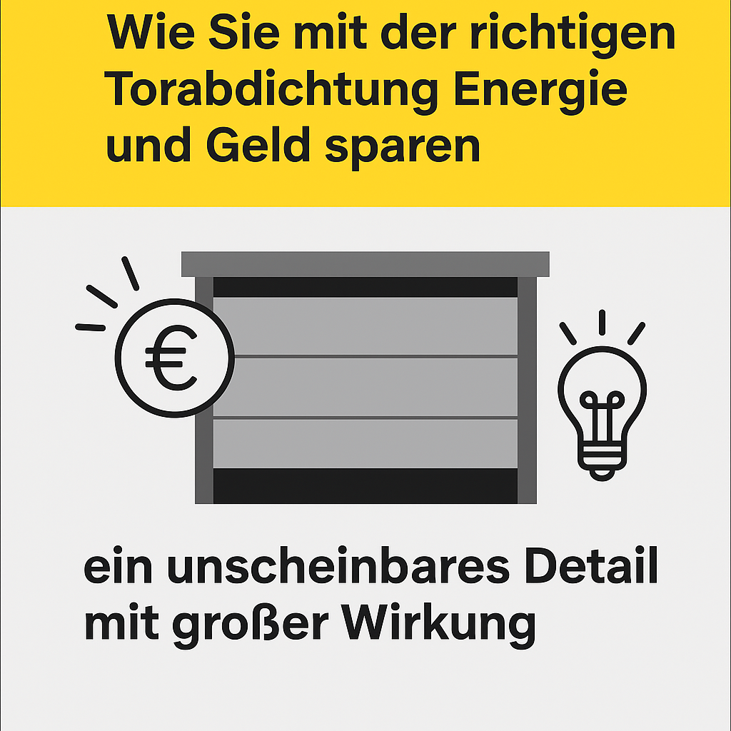 Tormeister 24 Vergleich: Energieeinsparung durch korrekt montierte Torabdichtung