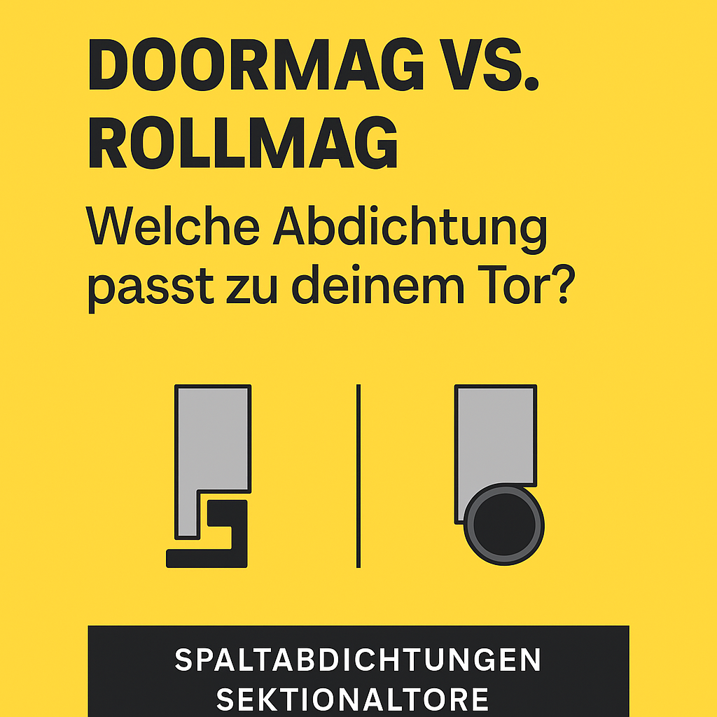 Vergleich Sektionaltor-Abdichtung und Rolltor-Abdichtung