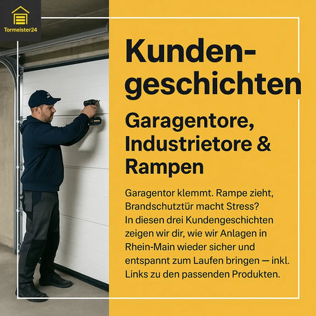 Tormeister 24 Techniker repariert Toranlage