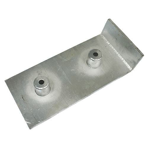 Base plate with angle for approach buffer 500 × 250 × 90 mm | Protective cap steel loading technology 