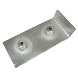 Base plate with angle for approach buffer 500 × 250 × 90 mm | Protective cap steel loading technology 