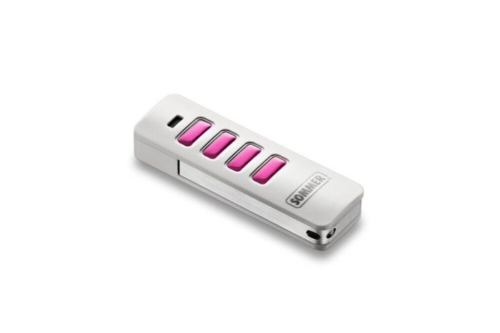 SOMMER Pearl Vibe Handsender – 4-Befehl, weiß/pink, 868,95 MHz Triebenbacher