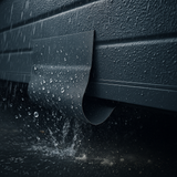 Spaltabdichtung für Sektionaltore im Regen – flexible Abdichtung gegen Wasser, Staub und Schnee von Tormeister24.