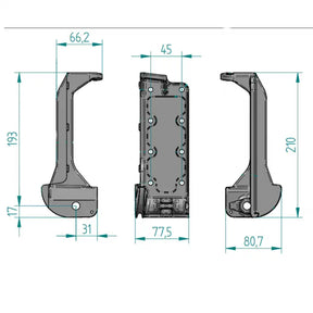 alu bodenkonsole justierbar edelstahl ringschraube