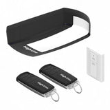 Zubehör: Torantrieb, 2 Handsender, Wandschalter, Montagematerial & Abhängeprofil.