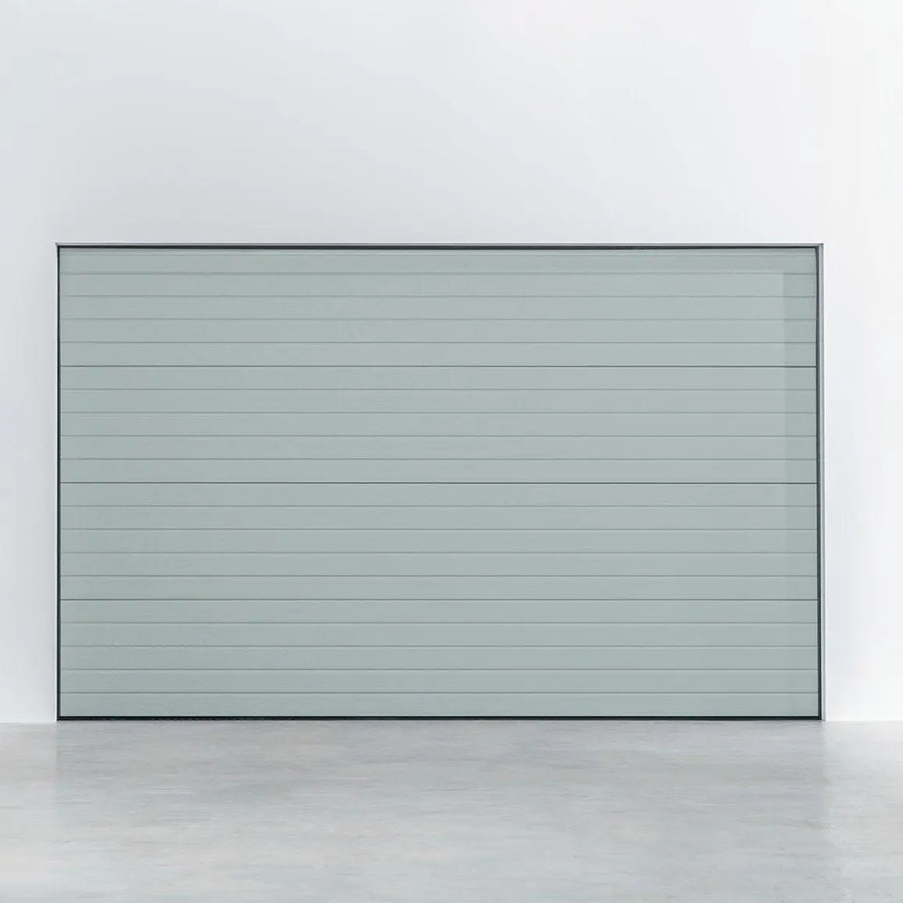Garagentor Stucco Colore Lichtgrau – klare Linien und moderne Oberfläche im Farbton RAL 7035