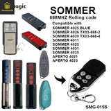 Handsender kompatibel mit SOMMER & APERTO | 868 MHz | 4-Kanal | Rolling Code Tormeister24 Handsender