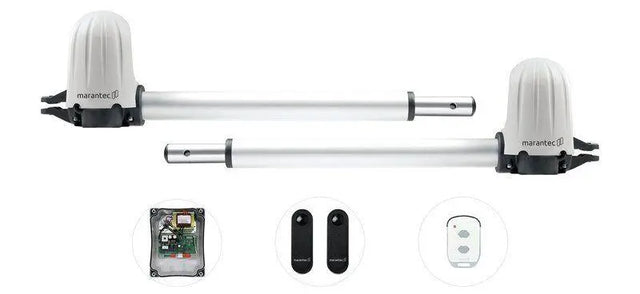 Marantec Set für 2-flügelige Drehtore bis 3,0 m inkl. 1 x Handsender, 1 x Einweglichtschranke Marantec