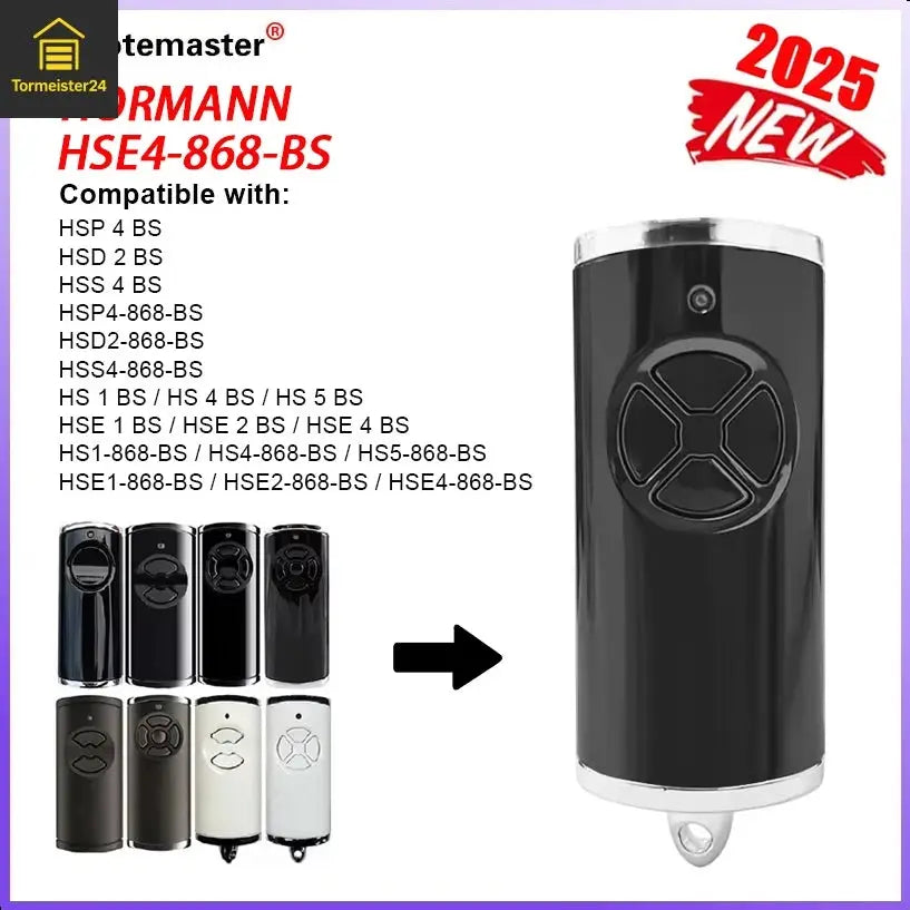 Kompatibler Handsender für Hörmann BiSecur 868 MHz

