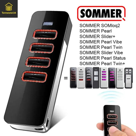 SOMMER Pearl Fernbedienung mit 4 Tasten