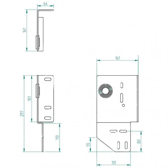 Seitenlagerkonsole 127 mm/Z15/1" Rechts - Tormeister24Seitenlagerkonsole 127 mm/Z15/1" Rechts