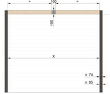 Sektionaltor Stucco Colore RAL 9001 Cremeweiß mit Garagentorantrieb - Hochwertiges Garagentor - Tormeister24Sektionaltor Stucco Colore RAL 9001 Cremeweiß mit Garagentorantrieb - Hochwertiges Garagentor